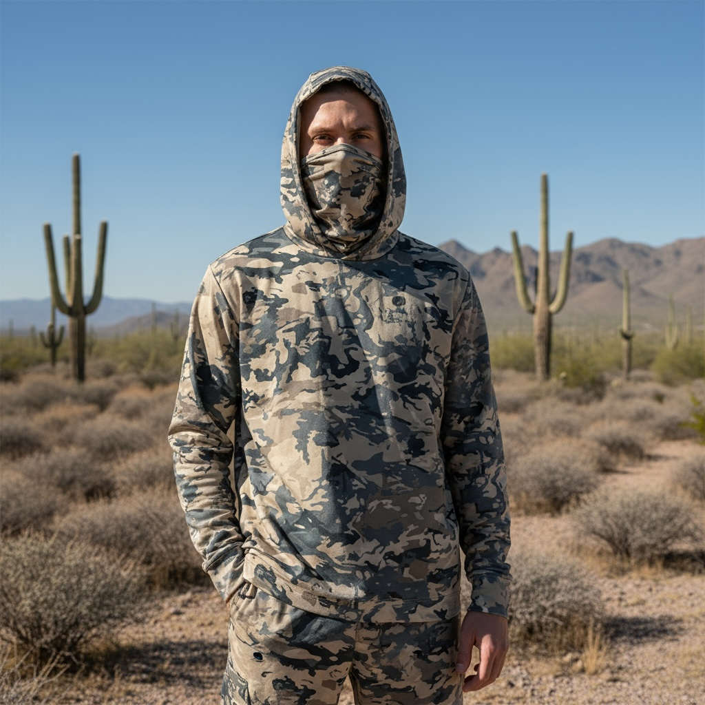 Kofatech Hoodie Warm Weather Jersey Mojave Desert Camo