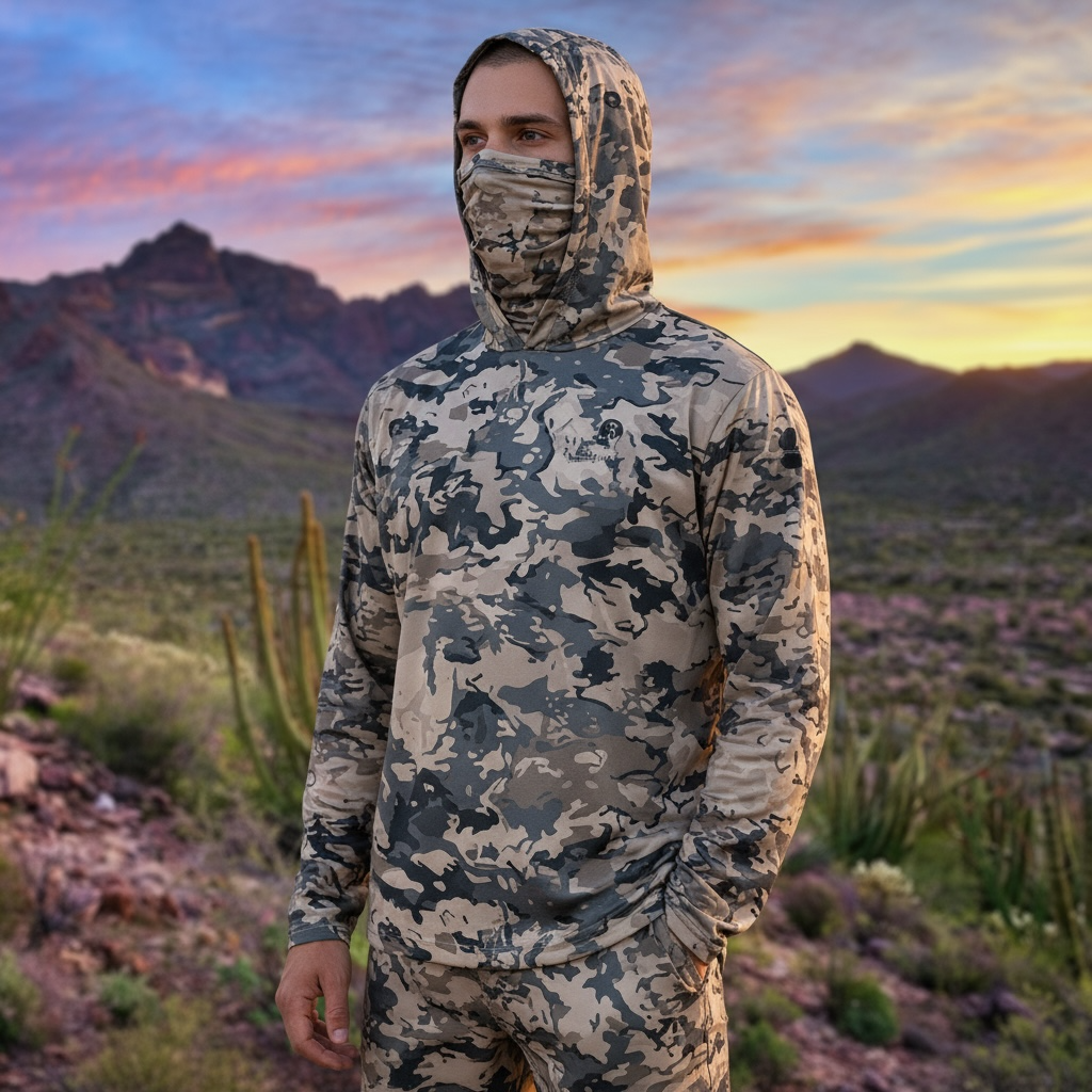 Kofatech Hoodie Warm Weather Jersey Mojave Desert Camo